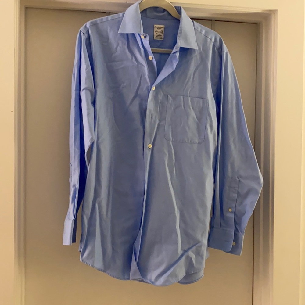 Blue ling sleeve dress shirt